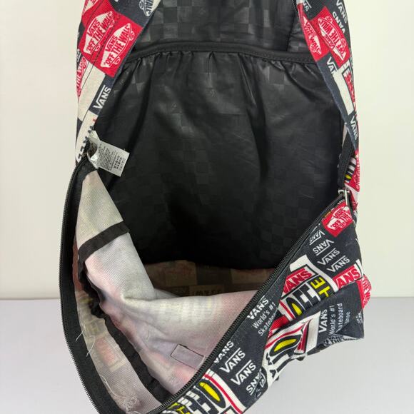 Vans Old Skool III Backpack Red Black White 18 inch Dual Strap Computer Bag - Picture 11 of 16